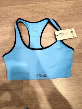 P.E. Nation - Sky Blue Racerback Sports Bra Size M NWT
